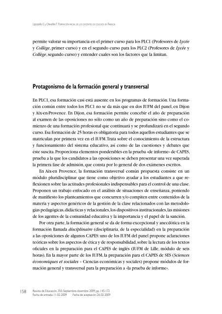 Artículo completo en formato PDF - Revista de Educación