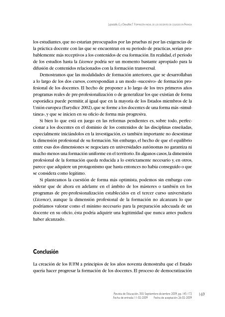 Artículo completo en formato PDF - Revista de Educación