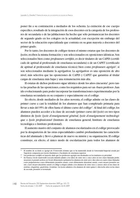 Artículo completo en formato PDF - Revista de Educación