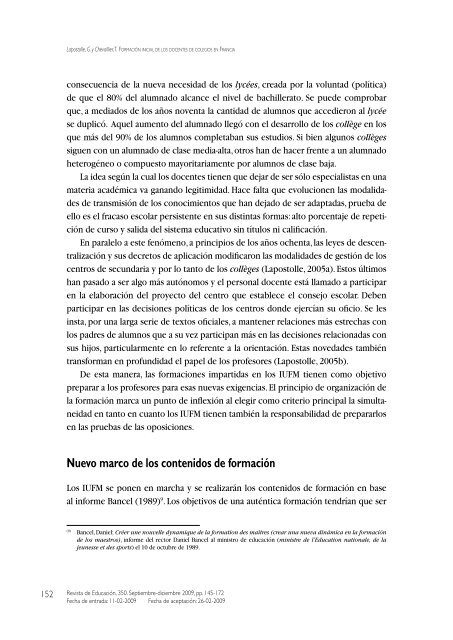 Artículo completo en formato PDF - Revista de Educación