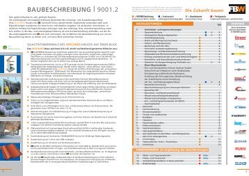 BAUBESCHREIBUNG I 9001.2 - Badenland GmbH