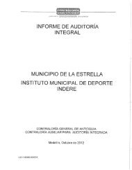 informe de auditoría integral municipio de la estrella instituto ...