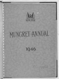 MUNGRET ANNUAL - Mungret College Past Pupils' Union