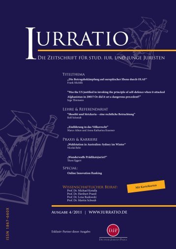 Die Zeitschrift für stud. iur. und junge Juristen - Iurratio