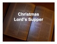 Christmas Lord's Supper Christmas Lord's Supper