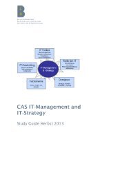Studyguide CAS ITMS - Berner Fachhochschule Technik und ...