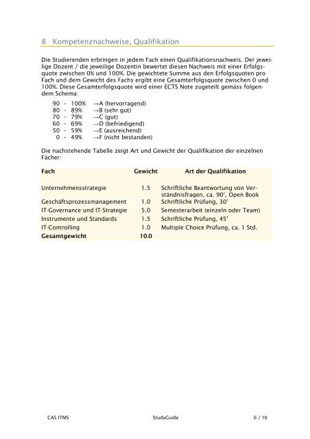 Studyguide CAS ITMS - Berner Fachhochschule Technik und ...