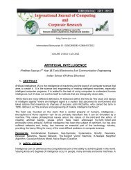 artificial intelligence - International Journal of Computing and ...
