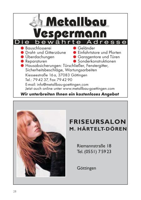 Nachrichten - Werbegemeinschaft Geismar-Treuenhagen