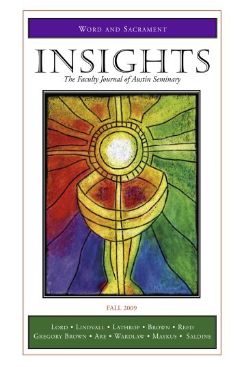 insights fall 03 - Austin Presbyterian Theological Seminary