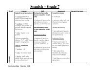 Spanish – Grade 7