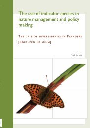 The use of indicator species in nature management and policy ...