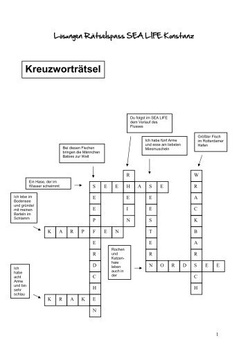 KN Deckblatt+Quiz-Lösungen Dezember 09 - Sea Life