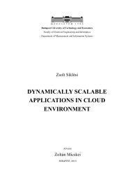 Dynamically scalable applications in cloud environment