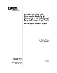 (E.4-12) An Archival Review and Ethnographic Study ... - Idaho Power