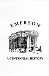 Emerson, 1875-1975 - A Centennial History - Manitobia