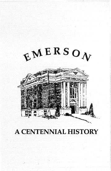 Emerson, 1875-1975 - A Centennial History - Manitobia