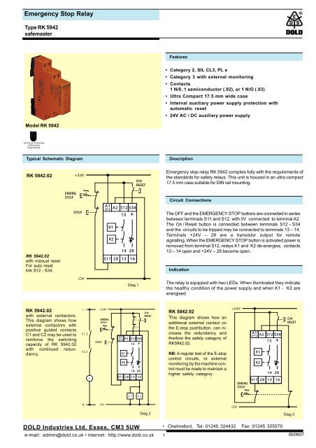 Emergency Stop Relay