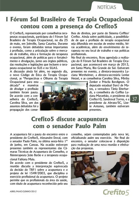 Revista Junho - Crefito5