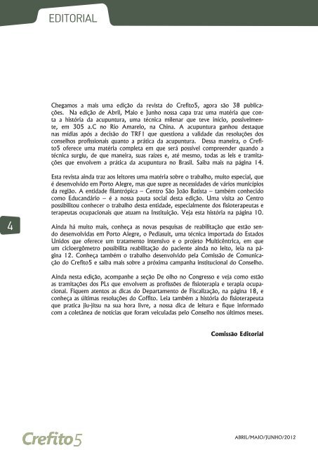 Revista Junho - Crefito5