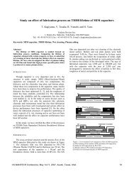 Study on effect of fabrication process on TDDB lifetime ... - CS Mantech