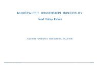 PublishedTown Pearl Valley Estate - Drakenstein municipality