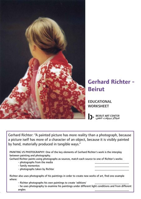 Gerhard Richter - Beirut - Beirut Art Center