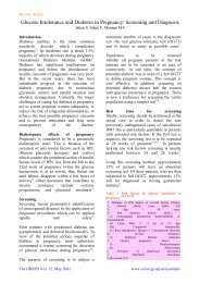 Glucose Intolerance and Diabetes in Pregnancy ... - Orion Group