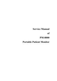 MINDRAY PM 8000 Patient Monitor Service Manual - internetMED