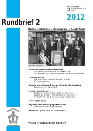 Rundbrief 2 2012 - Verband für sozial-kulturelle Arbeit eV