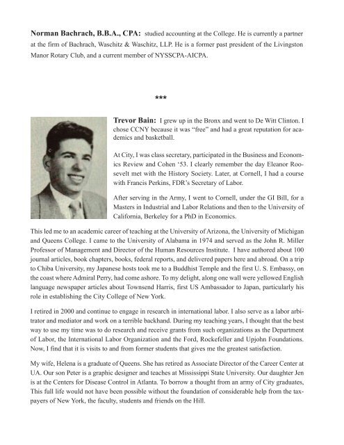 CLASS OF 1953 WHO'S WHO & WHERE - The City College Fund