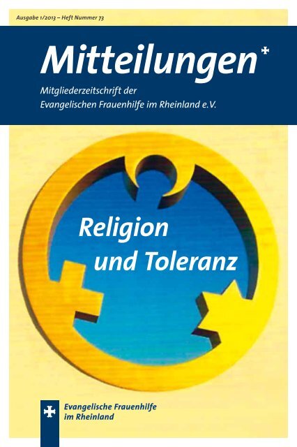 Mitteilungen 1 2013 Evangelische Frauenhilfe Im Rheinland