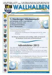 Adventsfeier 2013 - Verbandsgemeinde Wallhalben