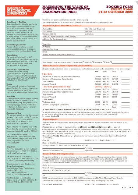 Brochure - Institution of Mechanical Engineers