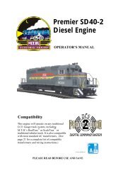 Premier SD40-2 Diesel Engine - MTH Trains