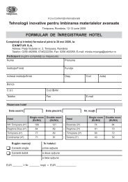 Formular înregistrare hotel