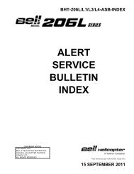 ALERT SERVICE BULLETIN INDEX - BellCustomer.com