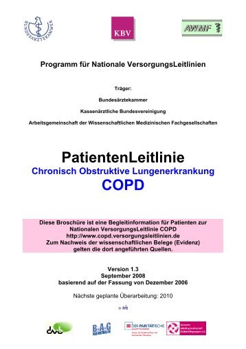 PatientenLeitlinie COPD - Praxisnetz Herzogtum Lauenburg eV