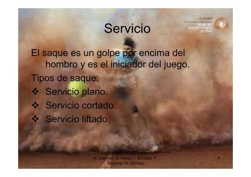 Tema 7. Técnica del servicio y remate 2013 - Miguel Crespo