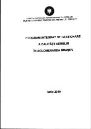 Program integrat de gestionare a calitatii aerului in aglomerarea ...