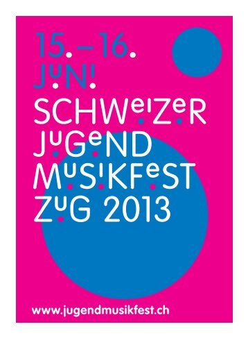 Festführer - Jugendmusikfest Zug