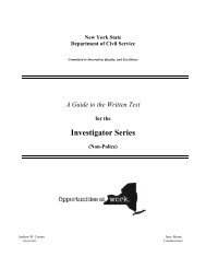 Investigator Series (Non-Police) Study Guide - Monroe County
