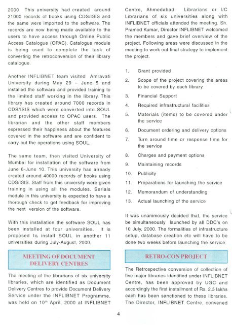 Vol. 6 No. 2 (April to June, 2000) - INFLIBNET Centre