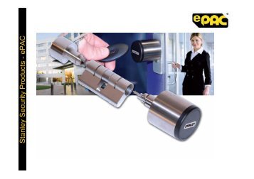 Stanley Security Products - ePAC - Scanvest-zugangskontrolle.de