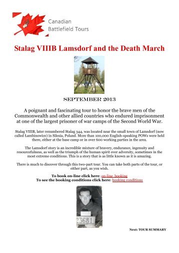 Stalag VIIIB Lamsdorf and the Death March