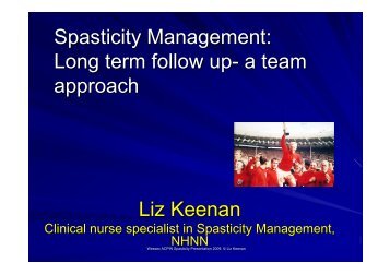 Spasticity Management: Long term follow up- a team ... - acpin