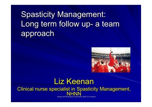 Spasticity Management: Long term follow up- a team ... - acpin