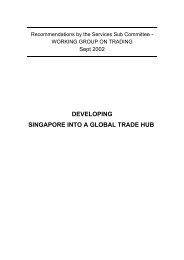 BLUEPRINT TO DEVELOP SINGAPORE INTO - Ministry of Trade ...