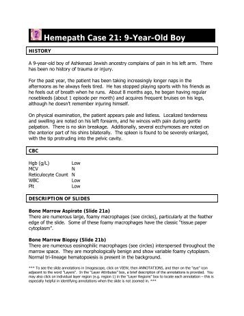 Hemepath Case 21: 9-Year-Old Boy
