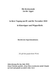 Die Kreissynode - Ev. Kirchenkreis an der Agger